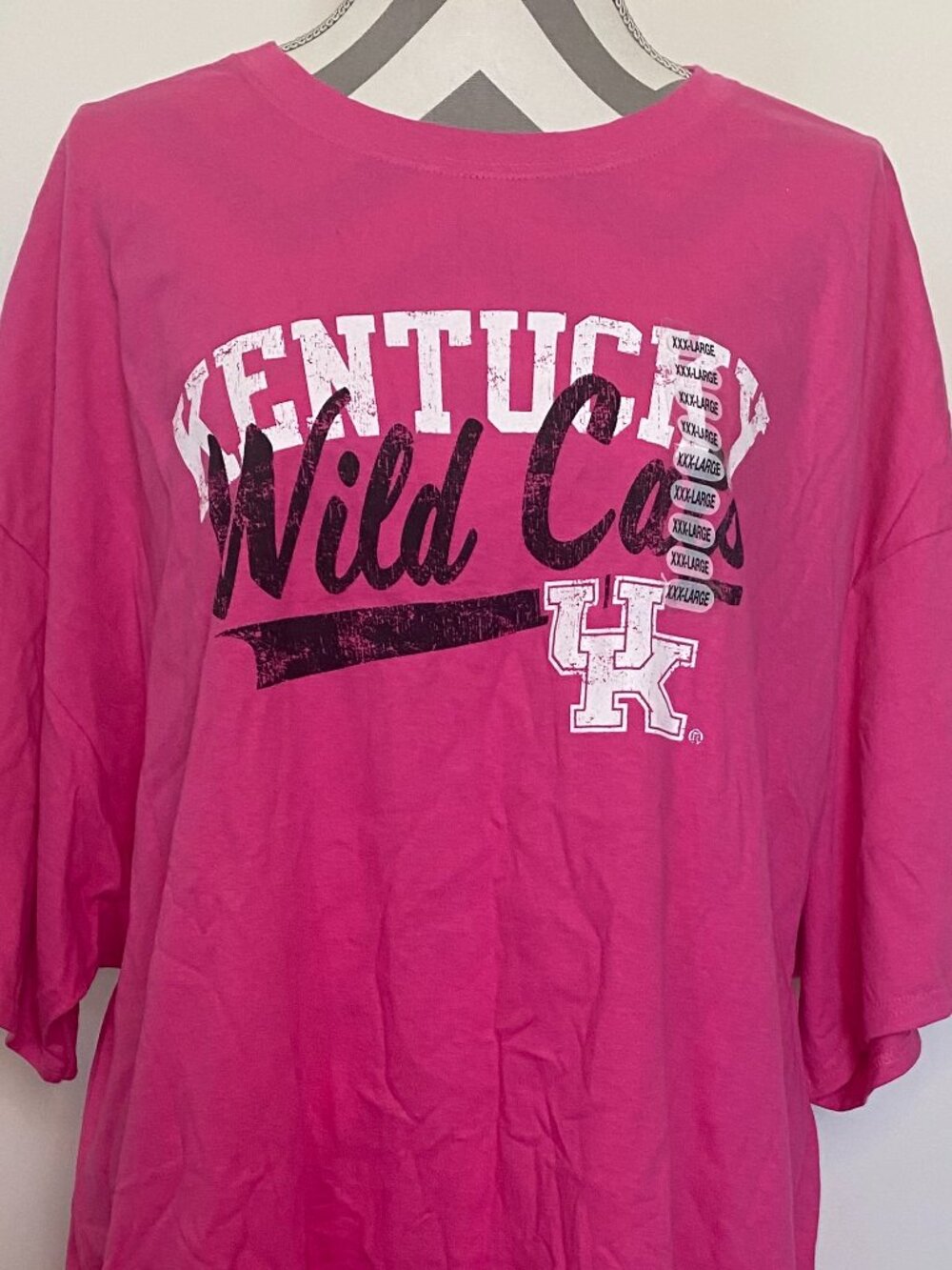 NWT Kentucky Wildcats Pink Oversized Graphic Tee Shirt - Size XXXL